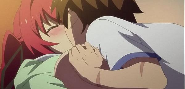  Basara kissing and squeezing Mio
